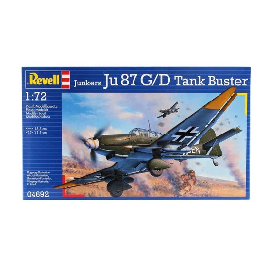 Revell - 1/72 Junkers Ju 87 G/D Tank Buster Plane 04692