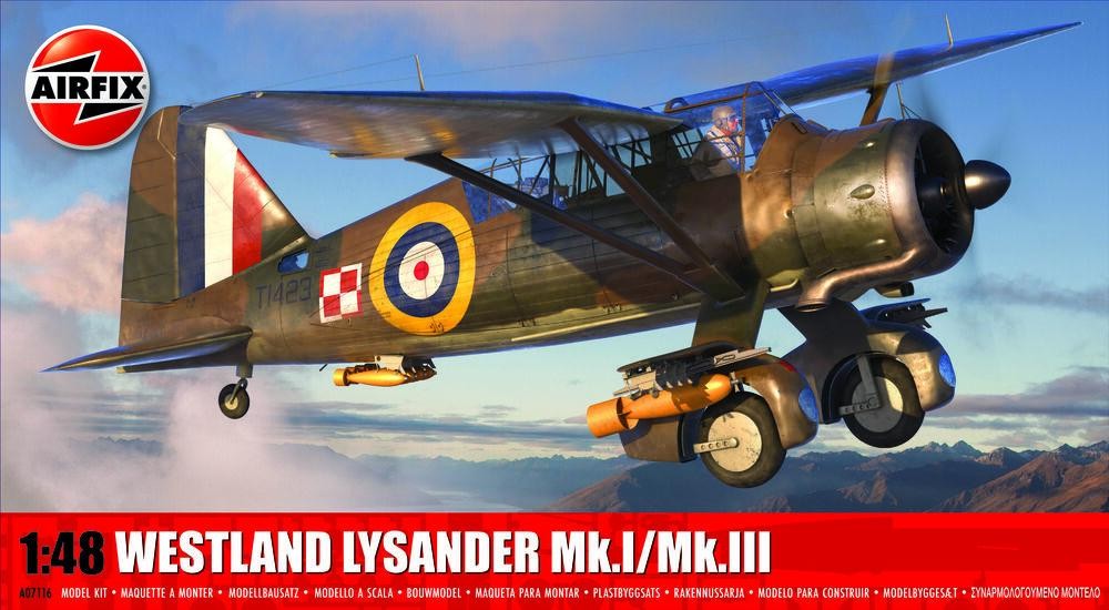 Airfix - A07116 Westland Lysander Mk.I/Mk.III - 1/48