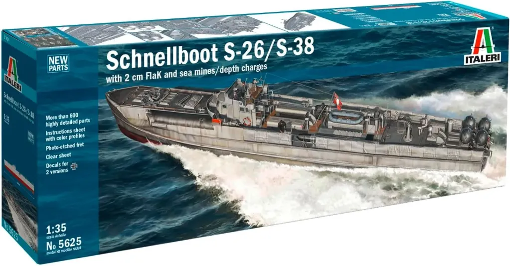 Italeri  - 1/35 - Schnellboot S-26/S-38 TORPEDO BOAT