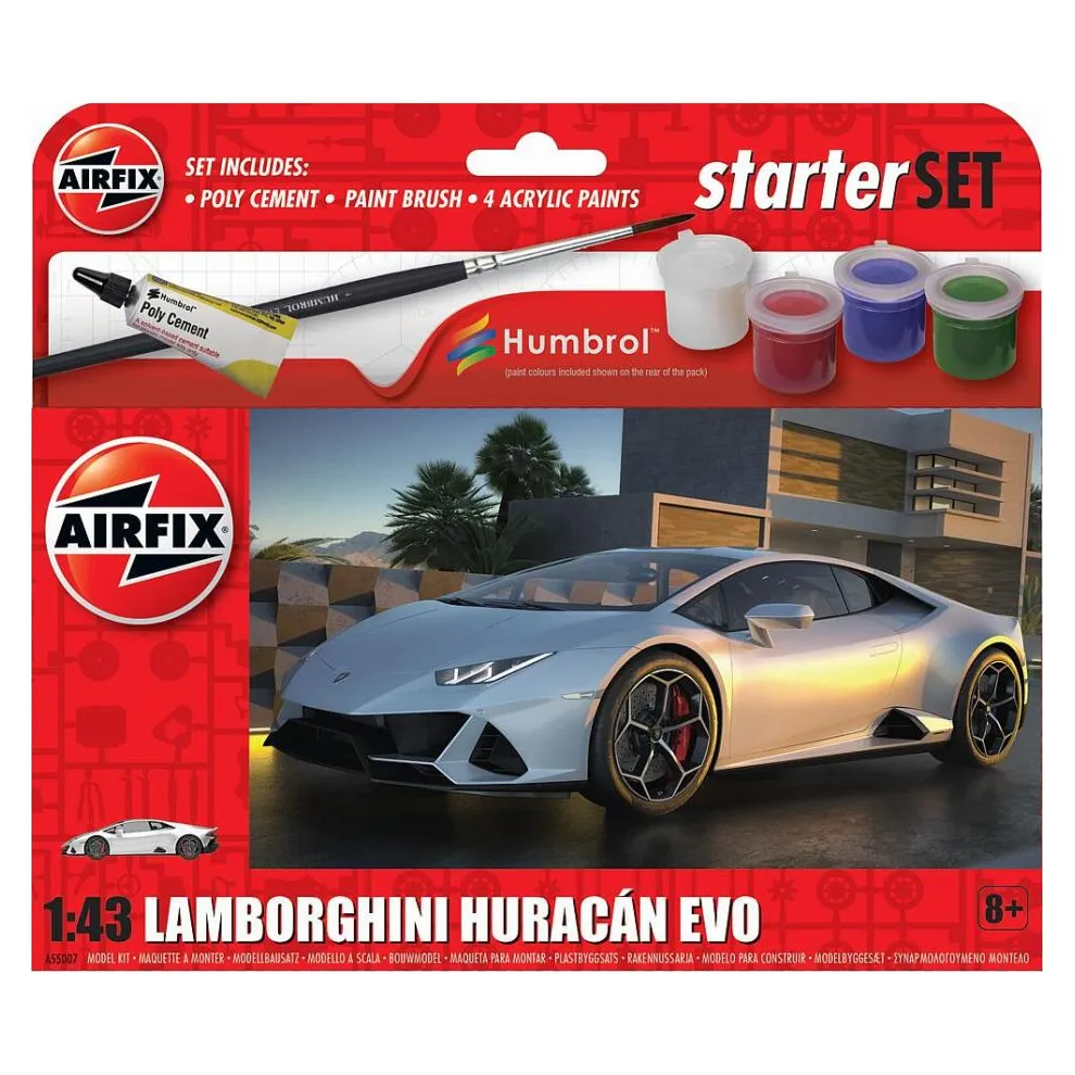 Airfix - 1/43 Starter Set Lamborghini Huracan EVO